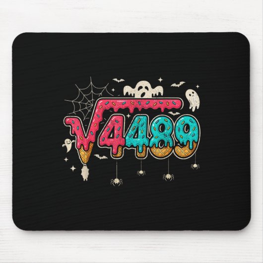 67 Ice Cream Drip Meme Square Root 4489 Slang Math Mousepad (Vorne)