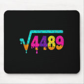 67 Ice Cream Drip Meme Square Root 4489 Slang Math Mousepad (Vorne)