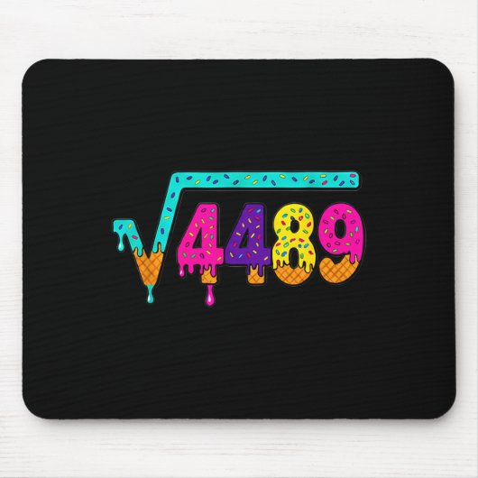 67 Ice Cream Drip Meme Square Root 4489 Slang Math Mousepad (Vorne)
