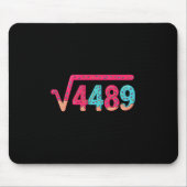 67 Ice Cream Drip Meme Square Root 4489 Slang Math Mousepad (Vorne)