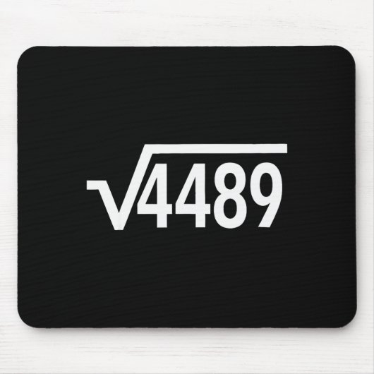 67 Ice Cream Drip Meme Square Root 4489 Slang Math Mousepad (Vorne)