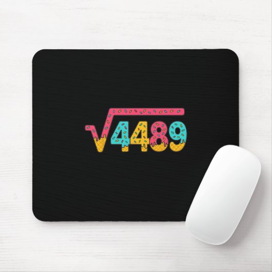 67 Ice Cream Drip Meme Square Root 4489 Slang Math Mousepad (Mit Mouse)