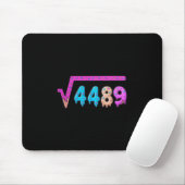 67 Ice Cream Drip Meme Square Root 4489 Slang Math Mousepad (Mit Mouse)