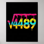 67 Ice Cream Drip Meme Square Root 4489 Slang Math Poster (Vorne)