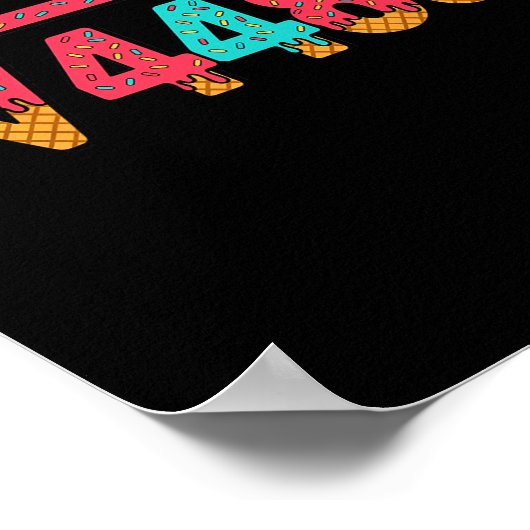 67 Ice Cream Drip Meme Square Root 4489 Slang Math Poster (Ecke)