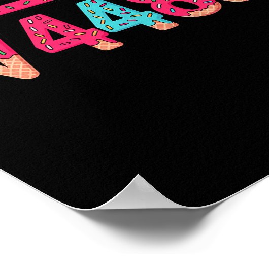 67 Ice Cream Drip Meme Square Root 4489 Slang Math Poster (Ecke)