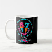 67 Ice Cream Drip Number 67 Player 67th Birthday Kaffeetasse (Links)