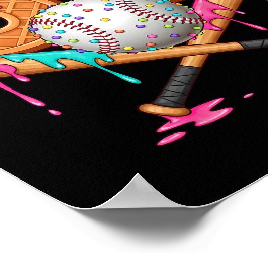 67 Ice Cream Drip Sell Number 67 Player 67th Birth Poster (Ecke)