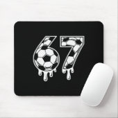 67 Ice Cream Drip Soccer Gen Alpha Six Seven Meme  Mousepad (Mit Mouse)