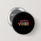 67 Ice Cream Meme Square Root 4489 Slang Math Teac Button (Vorne & Hinten)