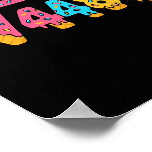 67 Ice Cream Meme Square Root 4489 Slang Math Teac Poster (Ecke)