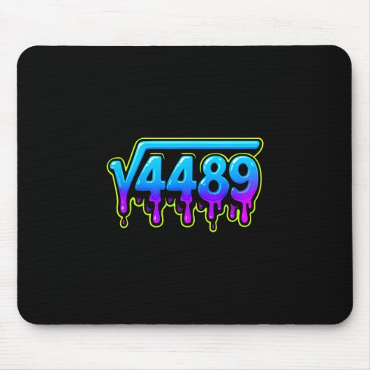67 Ice Meme Quadratwurzel 4489 Slang Mathelehrer Mousepad (Vorne)