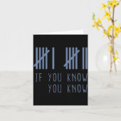 67 If You Know You Know 6 7 Meme Funny Karte (Gelbe Blume)