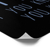 67 If You Know You Know 6 7 Meme Funny Poster (Ecke)