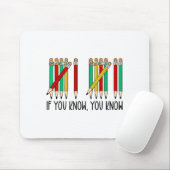 67 If You Know You Know Tally Marks Pencils Six Se Mousepad (Mit Mouse)