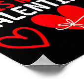 67 Is My Valentine Funny Six Seven Heart Meme Teen Poster (Ecke)