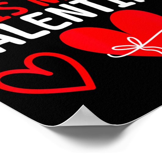 67 Is My Valentine Funny Six Seven Heart Meme Teen Poster (Ecke)