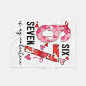 67 Is My Valentine Funny Six Seven Meme Valentine Fleecedecke (Vorderseite (Horizontal))
