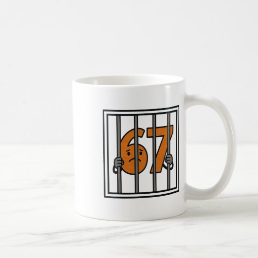 67 Is Not Allowed Six Seven Bynned By Teacher Funn Kaffeetasse (Rechts)