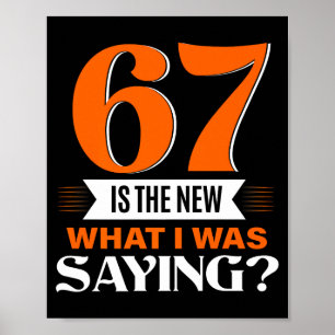 67 Ist Das Neue, Was Ich Sagte Lustig 67. Geburtst Poster
