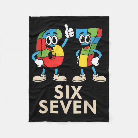 67 Italian Brainrot Funny Italian Brainrot Kids 67 Fleecedecke (Vorderseite)