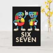 67 Italian Brainrot Funny Italian Brainrot Kids 67 Karte (Gelbe Blume)