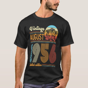 67 Jahre alt Geburtstag Vintager August 1956 Fraue T-Shirt