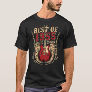 67 Jahre alt Geburtstaggitarre Best of 1955 T-Shirt