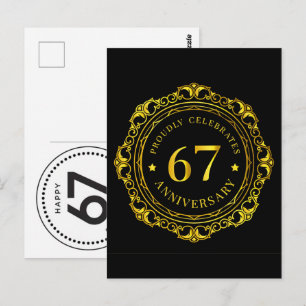 67 Jahre feiern: Opa Oma Geburtstag 2026 Postkarte