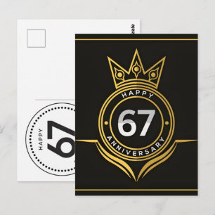 67 Jahre feiern: Opa Oma Geburtstag 2026 Postkarte