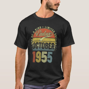 67 Jahre Vintager Oktober 1955 67. Geburtstag T-Shirt