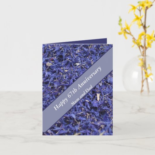 67. Jahrestag Karte (Gelbe Blume)