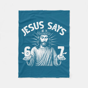 67 Jesus sagt sechs sieben christlich 6 7 Gott Fra Fleecedecke