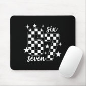 67 Kariert Sechs Sieben Meme 6 7 Gen Alpha Lehrer  Mousepad (Mit Mouse)