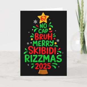 67 Kein Cap Bruh Skibidi Rizzmas Gen Alpha Kinder Karte
