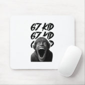 67 Kind 67 Meme Sechs Sieben 6-7 Lustiger Internet Mousepad (Mit Mouse)