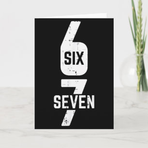 67 Kostüm Six Seven Meme Nummer 6 7 darauf Männer  Karte