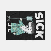 67 Krank Sieben Sechs 6 7 Meme Fleecedecke (Vorderseite (Horizontal))