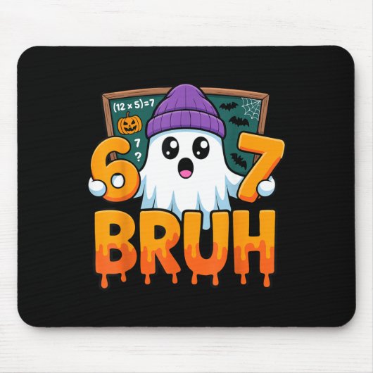 67 Lehrer Geist sechs sieben Meme Mathe-Gleichung  Mousepad (Vorne)