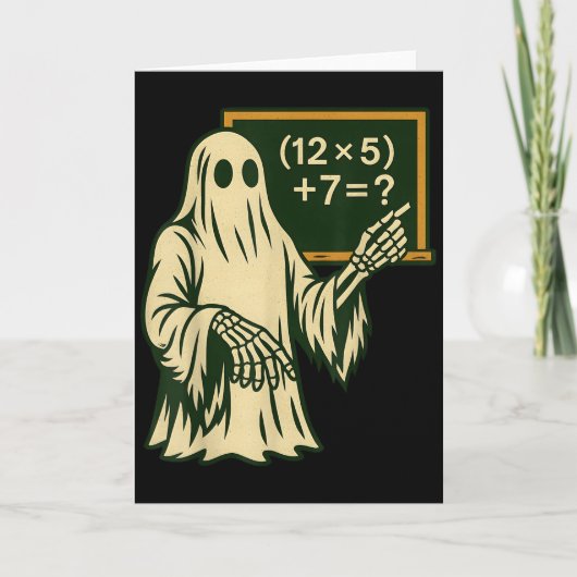 67 Lehrer Halloween Geist Sechs Sieben Meme Brainr Karte (Vorderseite)