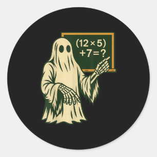67 Lehrer Halloween Geist Sechs Sieben Meme Brainr Runder Aufkleber