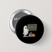67 Lehrer Halloween Geist Sechs Sieben Meme Mathe Button (Vorne & Hinten)
