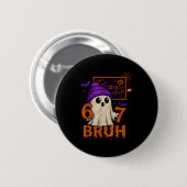 67 Lehrer Halloween Geist Sechs Sieben Meme Mathe Button (Vorne & Hinten)