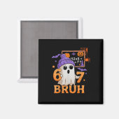 67 Lehrer Halloween Geist Sechs Sieben Meme Mathe Magnet (Vorderseite/Rückseite)