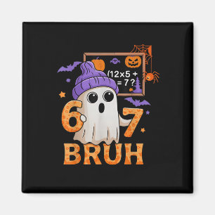 67 Lehrer Halloween Geist Sechs Sieben Meme Mathe Magnet