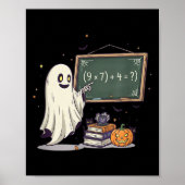 67 Lehrer Halloween Geist Sechs Sieben Meme Mathe Poster (Vorne)