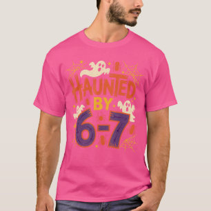 67 Lehrer Halloween Geist Sechs Sieben Meme Mathe T-Shirt