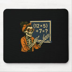 67 Lehrer Halloween Skelett Sechs Sieben Meme Gehi Mousepad