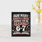 67 Lehrer Wie viele Nächte pro Woche sollten Sie l Karte (Gelbe Blume)