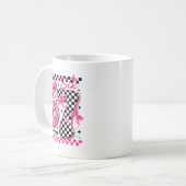 67 Leopard Checkered Six Seven Meme 6-7 Teachers  Kaffeetasse (Vorderseite Links)
